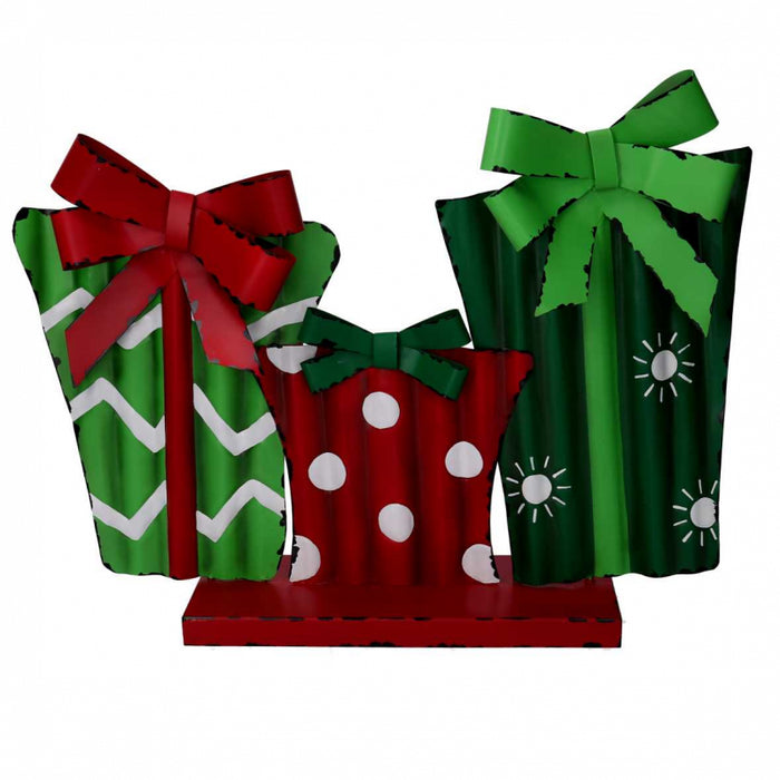 Pacco regalo metallo cm 49,5x12,5h37