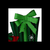 Pacco regalo metallo cm 49,5x12,5h37