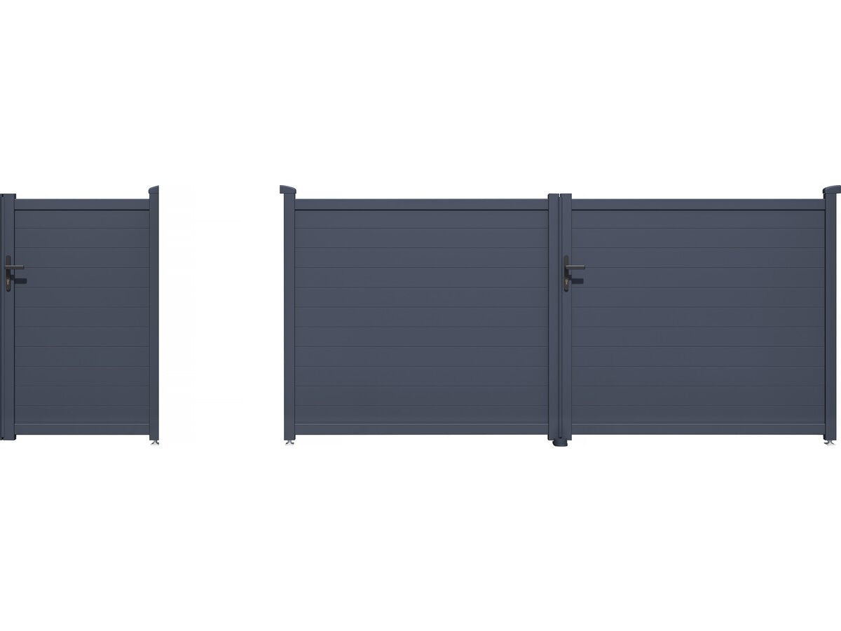 Pacchetto cancello + wicket "Marc" – Grigio