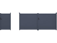 Pacchetto cancello + wicket "Marc" – Grigio