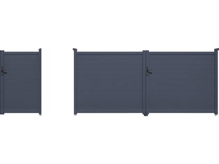 Pacchetto cancello + wicket "Marc" – Grigio