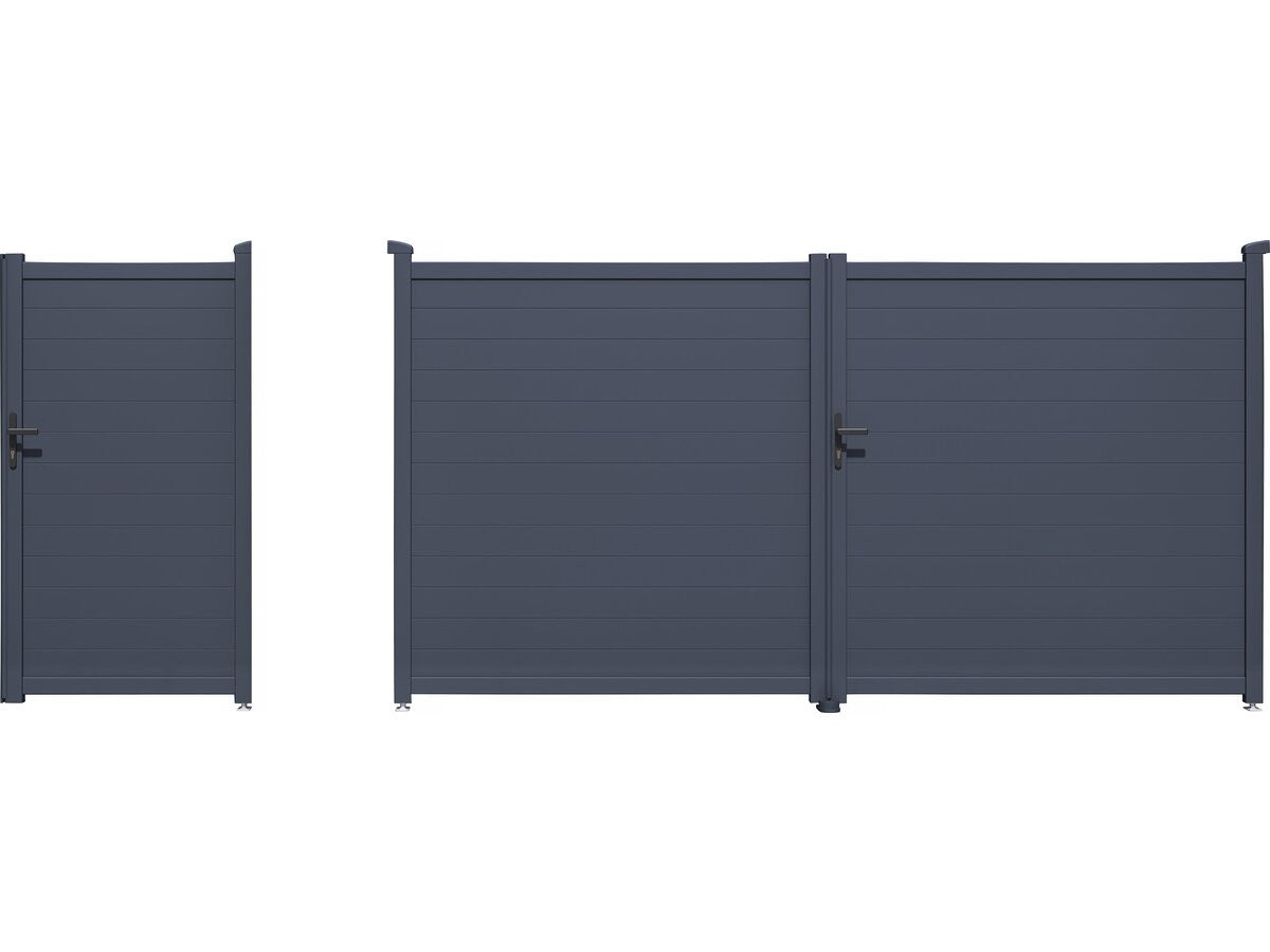 Pacchetto cancello + wicket "Marc" – Grigio