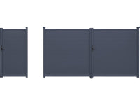 Pacchetto cancello + wicket "Marc" – Grigio