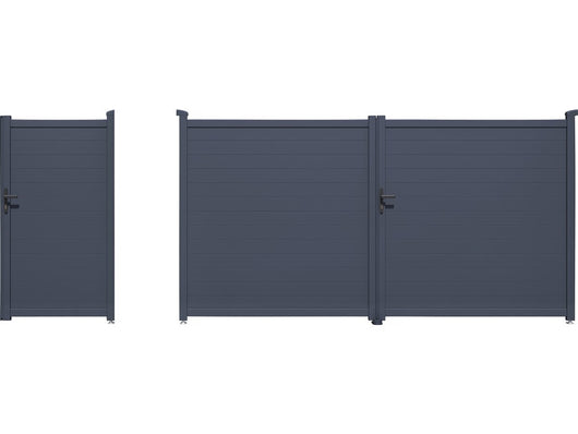 Pacchetto cancello + wicket "Marc" – Grigio