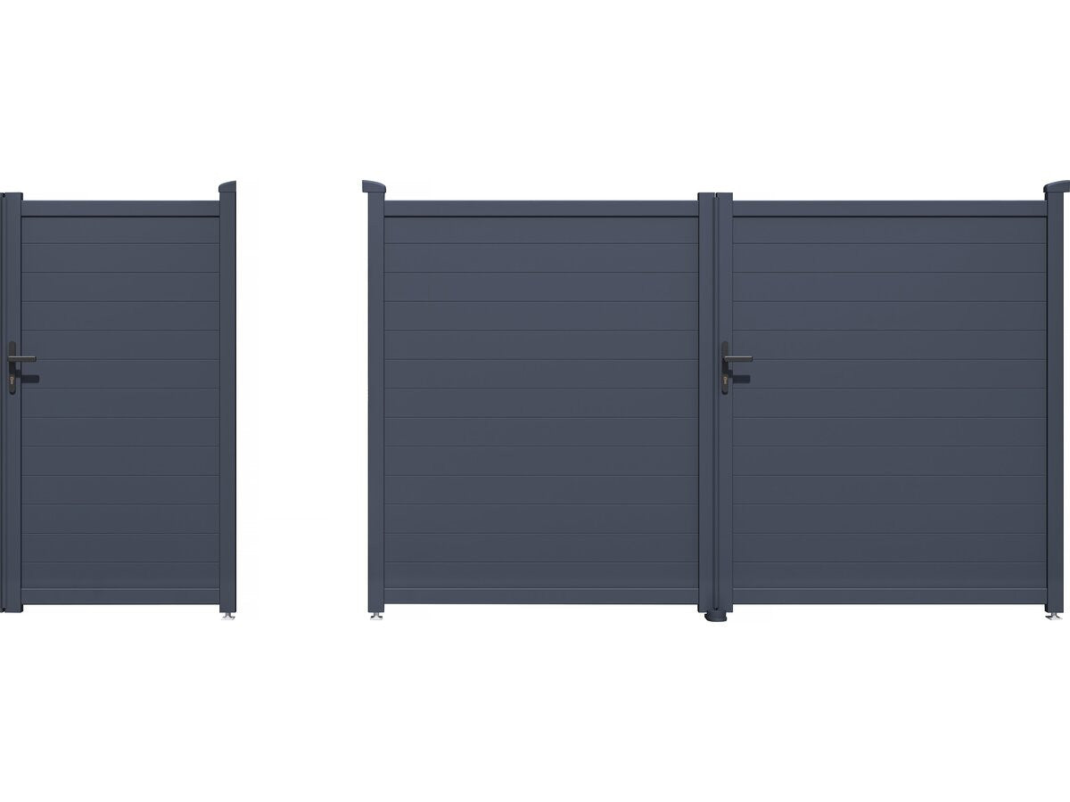 Pacchetto cancello + wicket "Marc" – Grigio