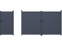 Pacchetto cancello + wicket "Marc" – Grigio