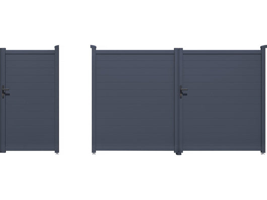 Pacchetto cancello + wicket "Marc" – Grigio