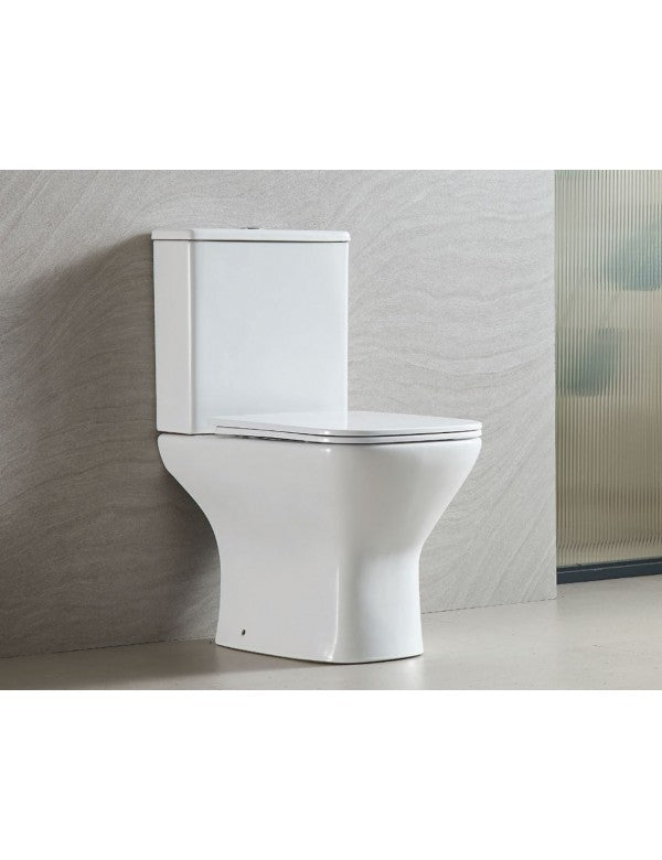 AMPIFOLIS pacchetto WC autoportante 60x36,5x79 cm con sedile freno a caduta