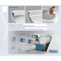 Confezione WC da banco senza brida NENY senza brida 58x41,5x35 cm