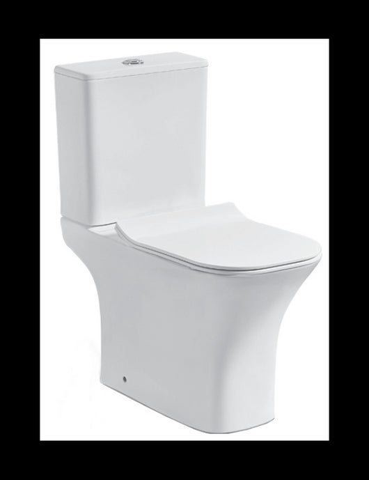 NATALIA Confezione WC orizzontale da banco senza brida 66,5x35,5x77 cm con sedile WC