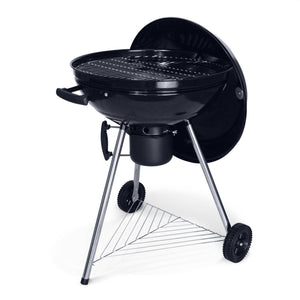 Barbecue a sfera a carbone, griglia e affumicatore 57cm con ruote e