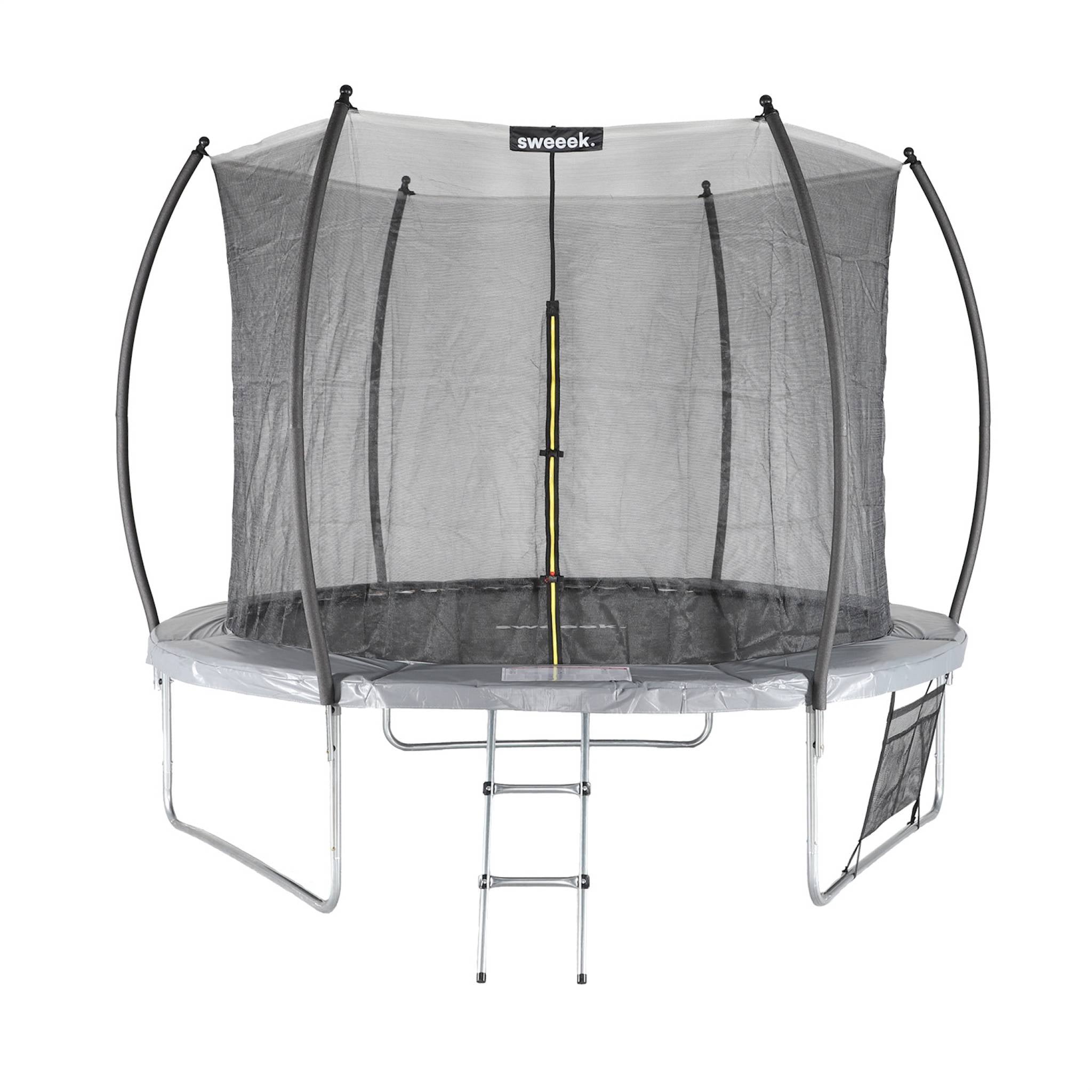 Trampolino 305cm con rete interna e pacco di accessori, grigio
