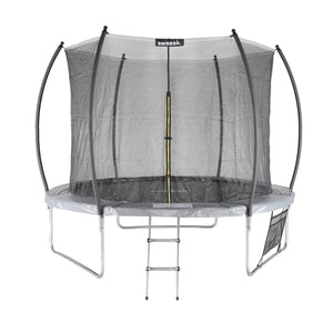 Trampolino 305cm con rete interna e pacco di accessori, grigio