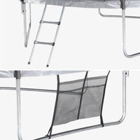 Trampolino 305cm con rete interna e pacco di accessori, grigio