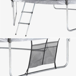 Trampolino 305cm con rete interna e pacco di accessori, grigio