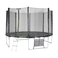 Trampolino 370cm con pacchetto di accessori, verde