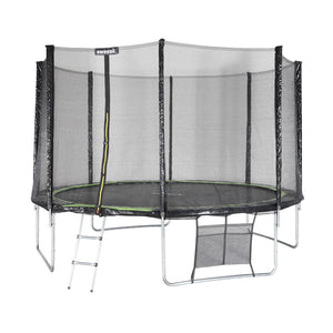 Trampolino 370cm con pacchetto di accessori, verde