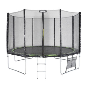 Trampolino 370cm con pacchetto di accessori, verde