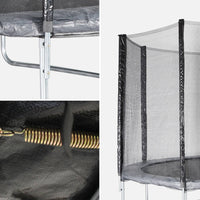 Trampolino 370cm con pacchetto di accessori, grigio