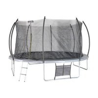 Trampolino 430cm rete interna con set di accessori, grigio