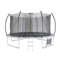 Trampolino 430cm rete interna con set di accessori, grigio