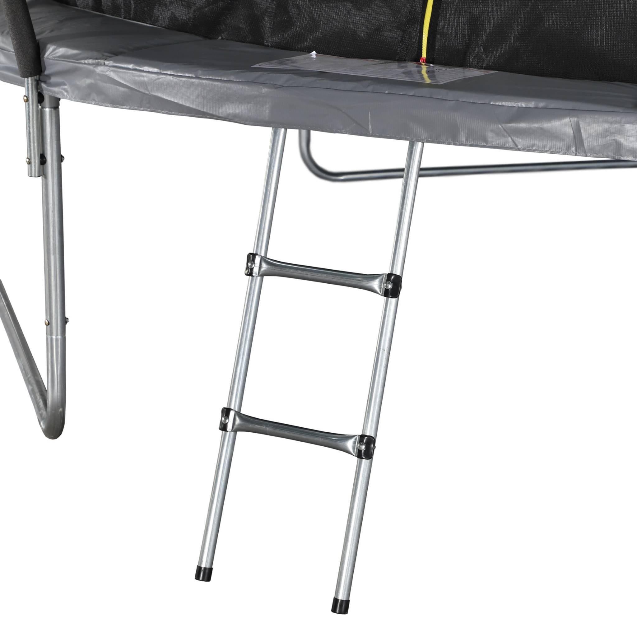 Trampolino 430cm rete interna con set di accessori, grigio