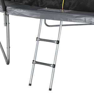 Trampolino 430cm rete interna con set di accessori, grigio