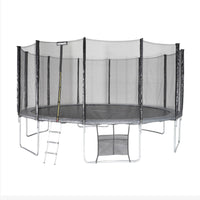 Trampolino con pacchetto di accessori, 490cm, grigio