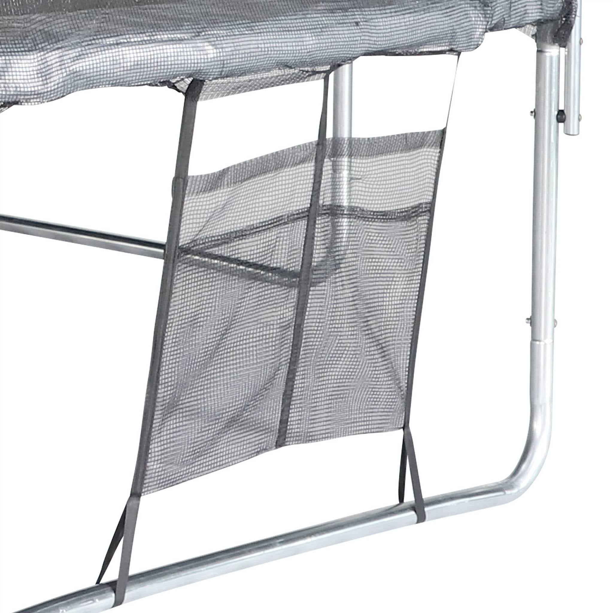 Trampolino con pacchetto di accessori, 490cm, grigio