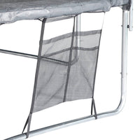 Trampolino con pacchetto di accessori, 490cm, grigio
