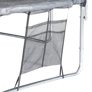 Trampolino con pacchetto di accessori, 490cm, grigio