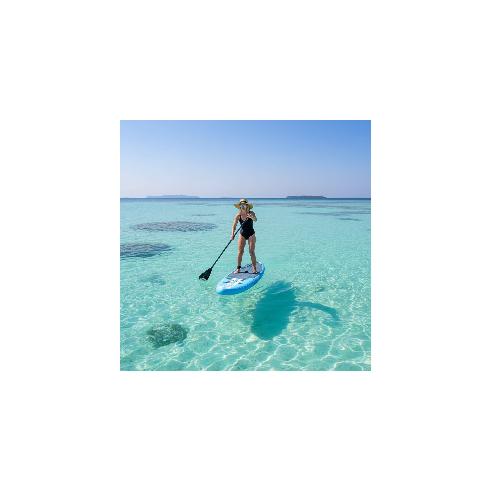 Pagaia gonfiabile - Surftrip - In punto goccia - Con borsa per il trasporto - Dimensioni: 305 x 76 x 15 cm