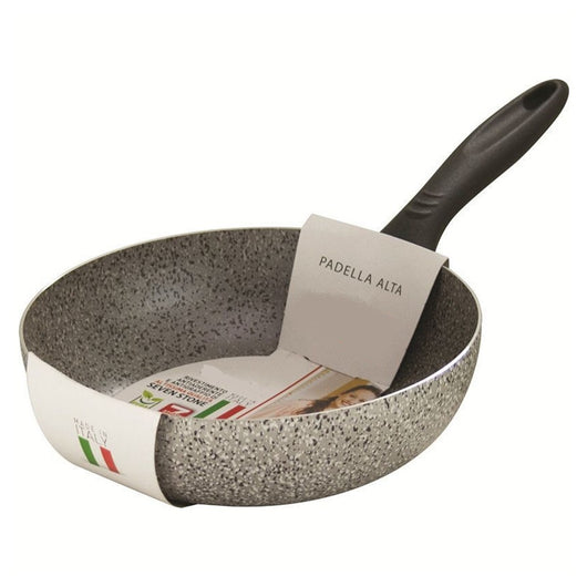 Trade Shop - Padella Alta Antiaderente Antigraffio Saltapasta ø 20-22-24-26-28-30-32-34 Cm Cucina -