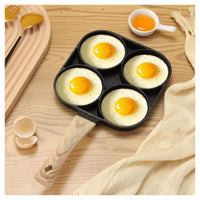 Trade Shop - Padella Antiaderente A 4 Fori Con Animali Per Pancake Uova Fritte Hamburger 624385 -