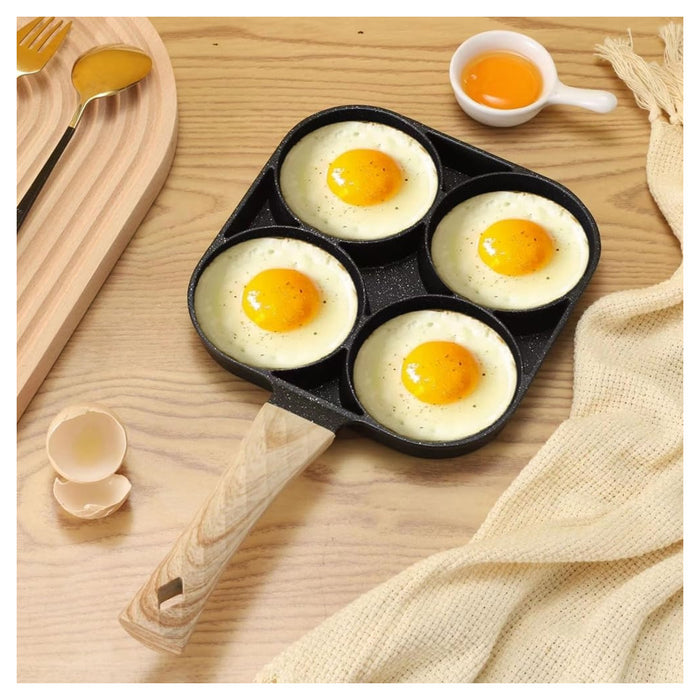 Trade Shop - Padella Antiaderente A 4 Fori Con Animali Per Pancake Uova Fritte Hamburger 624385 -