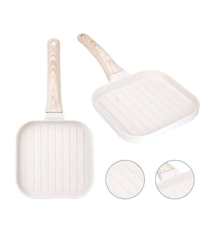 Padella Antiaderente Per Bistecca Bistecchiera Manico Brachelite Per Cucinare         