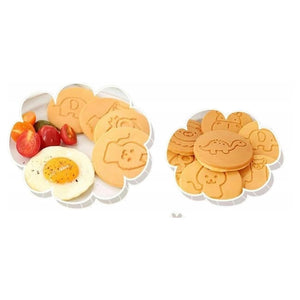 Trade Shop - Padella Antiaderente Per Pancake Uova Cialde Con 7 Stampi Forme Animali Rotonde 624391 -