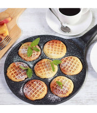 Padella Antiaderente Per Waffle A 7 Cialde Rotonde Accessori Per Cucinare Casa         