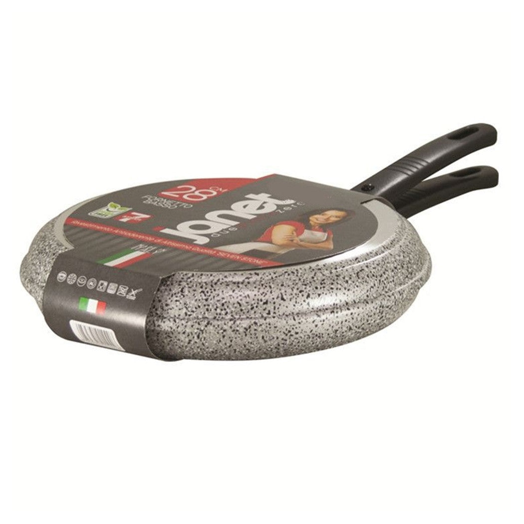 Trade Shop - Padella Fornetto Basso Antiaderente ø28cm 7 Strati Pfoa Free Con Manici Estraibili 037852m -