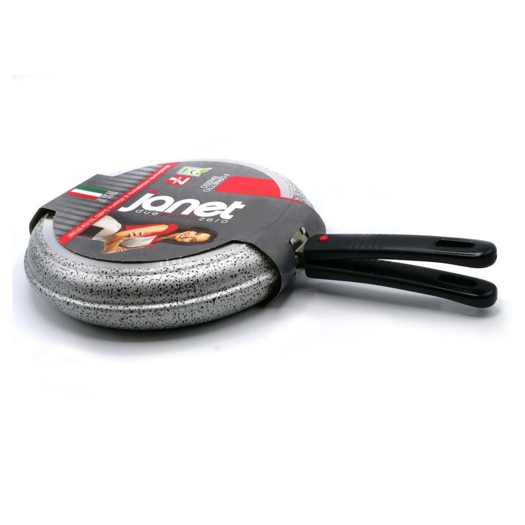 Trade Shop - Padella Fornetto Basso Antiaderente ø28cm 7 Strati Pfoa Free Con Manici Estraibili 037852m -