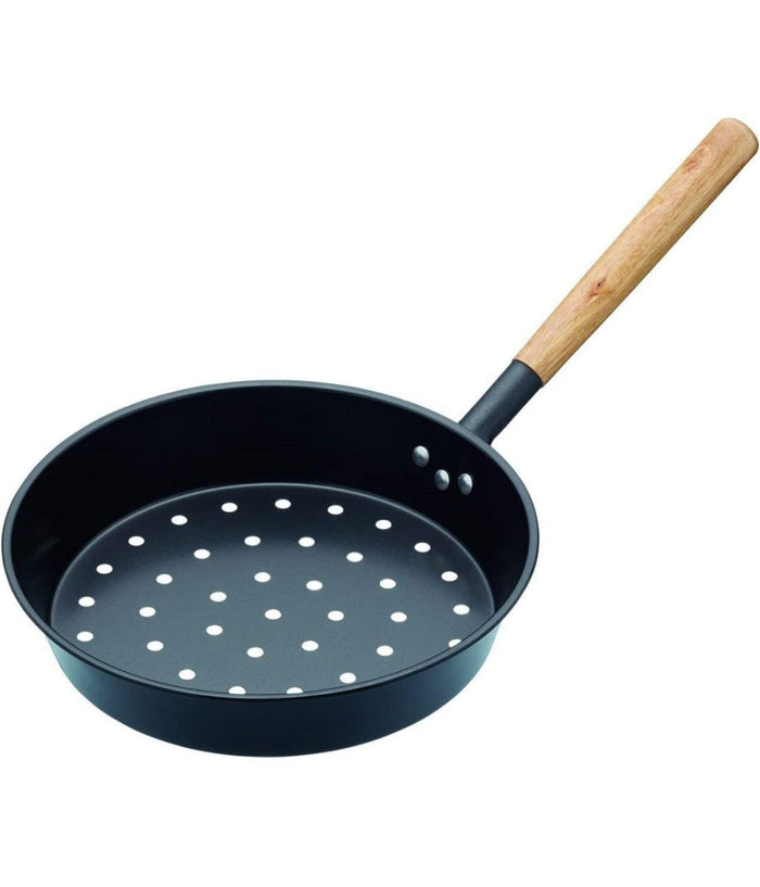 Padella Per Caldarroste In Acciaio Al Carbonio Diametro 26 Cm Accessorio Cucina         