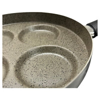 Trade Shop - Padella Per Pancake Con  4 Scomparti Tondi Antiaderente Antigraffio Da 28 Cm 037135m -