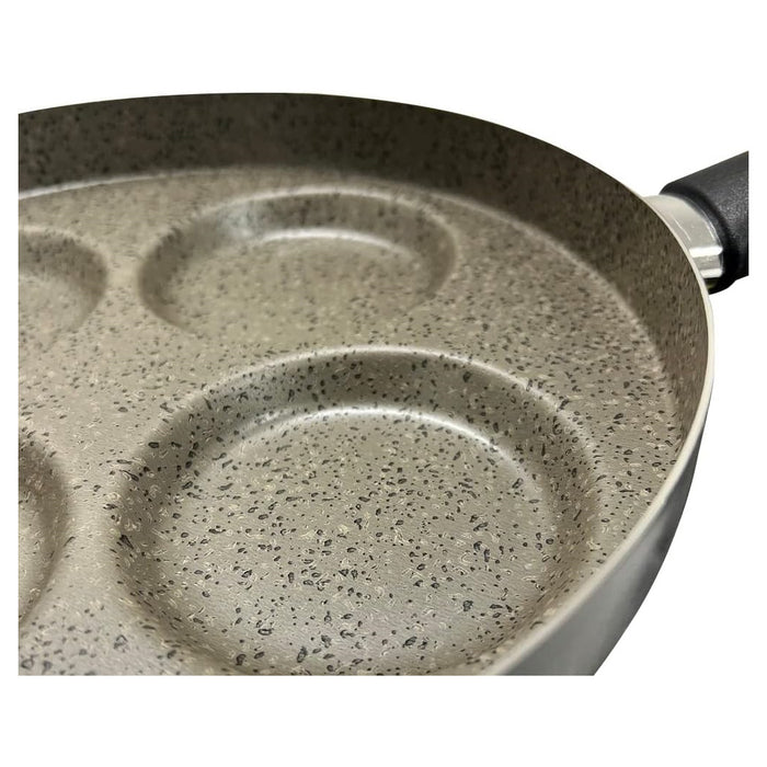 Trade Shop - Padella Per Pancake Con  4 Scomparti Tondi Antiaderente Antigraffio Da 28 Cm 037135m -