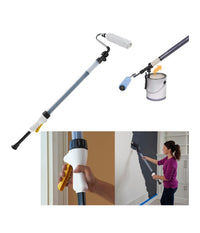 Paint Roller Rullo Da Pittura Asta Telescopica 23 Cm Per Pareti Stanza No Gocce         
