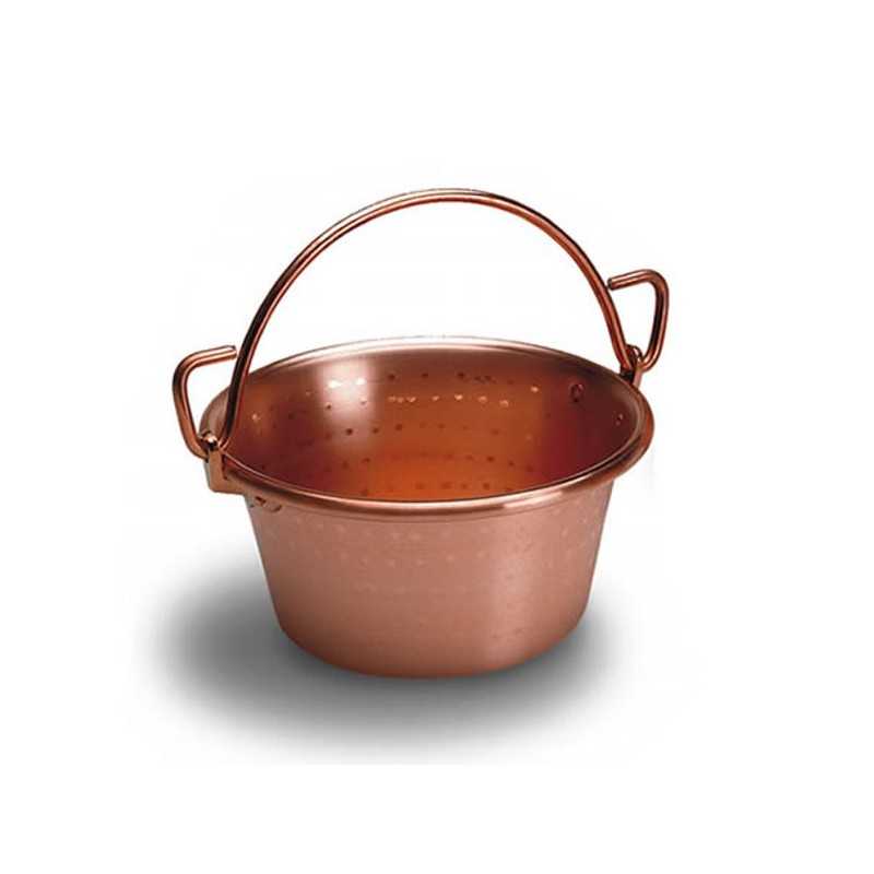 Paiolo Rame Manico Arco cm 24 Lar