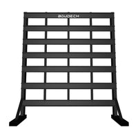 Pal Premium - Scaffale da garage per minuteria, porta attrezzi freestanding con 52 porta utensili