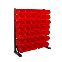 Pal Advanced - Scaffale da garage per minuteria, porta attrezzi freestanding con 42 porta utensili