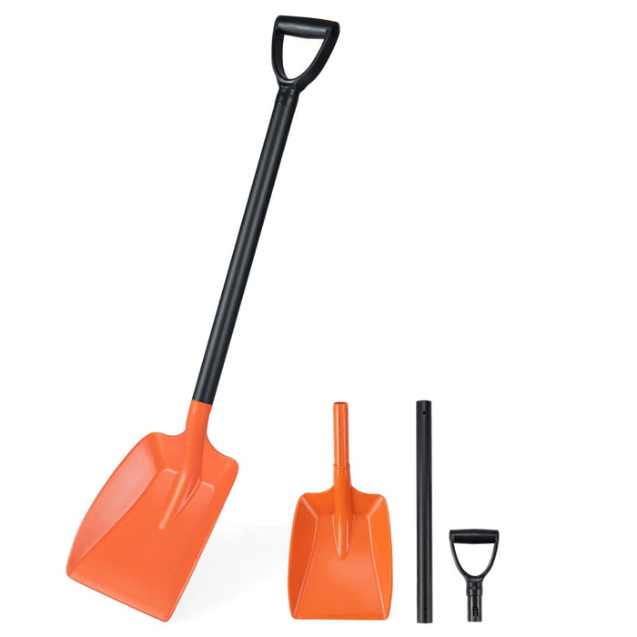 Pala da neve pala portatile per trasferimento neve per vialetti e marciapiedi, Pala da neve leggera con asta robusta in alluminio-Utensili