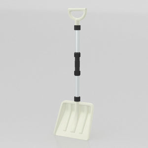 Pala da neve trasferimento leggera con manico ergonomico e asta in alluminio pesante, Pala da neve portatile per vialetti-Utensili