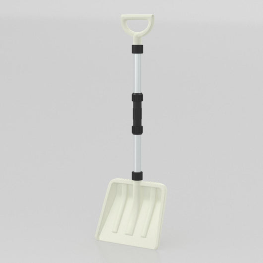 Pala da neve trasferimento leggera con manico ergonomico e asta in alluminio pesante, Pala da neve portatile per vialetti-Utensili